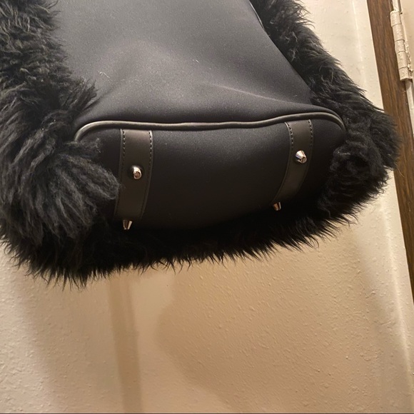 Y3 YOHJI YAMAMOTO Adidas Rare Shearling Sherpa Leather Oversized Bag - Picture 11 of 16